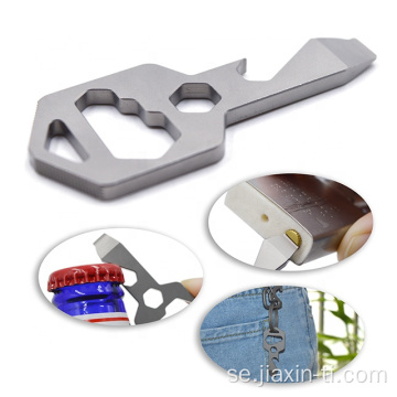 Titanium Multifunktion EDC Metal Key Chain Bottle Opener